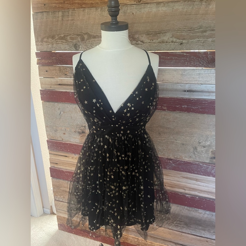 lulu’s star tulle mini dress